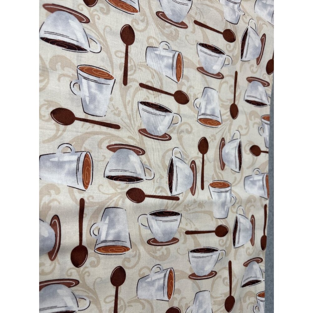 1/2 yard Coffee-Themed Fabric by Windham Fabrics "Dark Roast" Whistler Studios P